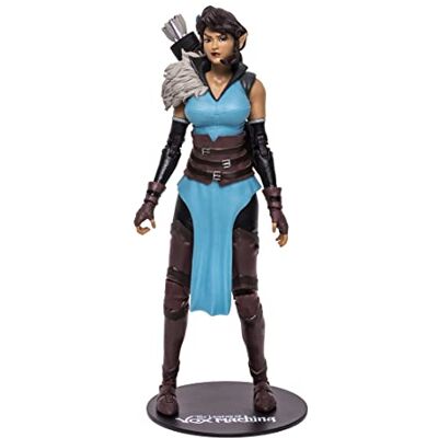 McFarlane Giocattoli, 7 pollici ruolo critico Vox Machina Vex'ahlia Action Figure con 22 parti mobili, figura di ruolo critico da collezione con base per collettori Età 14+ McFarlane Giocattoli, 7 pollici ruolo critico Vox Machina Vex'ahlia Action Figure con 22 parti mobili, figura di ruolo critico da collezione con base per collettori Età 14+