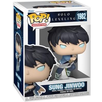 Funko POP! Animation: Solo Leveling Sung Jinwoo 1 in 6 chance of receiving the rare Chase variant Styles may vary Figura in vinile da collezione Idea regalo Prodotto ufficiale Funko POP! Animation: Solo Leveling Sung Jinwoo 1 in 6 chance of receiving the rare Chase variant Styles may vary Figura in vinile da collezione Idea regalo Prodotto ufficiale