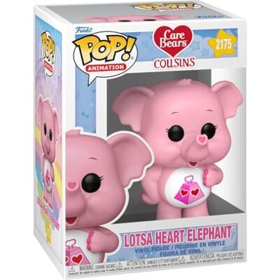 Funko POP! Animation: Care Bears Lotsa Heart Elephant Figura in vinile da collezione Idea regalo Prodotto ufficiale Giocattoli per bambini e adulti Modello di figura per collezionisti Funko POP! Animation: Care Bears Lotsa Heart Elephant Figura in vinile da collezione Idea regalo Prodotto ufficiale Giocattoli per bambini e adulti Modello di figura per collezionisti