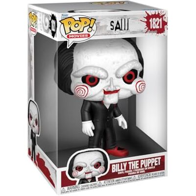 Funko Pop! Jumbo: Saw Billy The Puppet Figura in Vinile da Collezione Idea Regalo Merchandising Ufficiale Giocattoli per Bambini e Adulti Movies Fans Figura per i Collezionisti Funko Pop! Jumbo: Saw Billy The Puppet Figura in Vinile da Collezione Idea Regalo Merchandising Ufficiale Giocattoli per Bambini e Adulti Movies Fans Figura per i Collezionisti