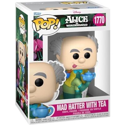 Funko POP! Disney: Alice in Wonderland Classic Mad Hatter with Tea Figura in vinile da collezione Idea regalo Prodotto ufficiale Giocattoli per bambini e adulti Funko POP! Disney: Alice in Wonderland Classic Mad Hatter with Tea Figura in vinile da collezione Idea regalo Prodotto ufficiale Giocattoli per bambini e adulti