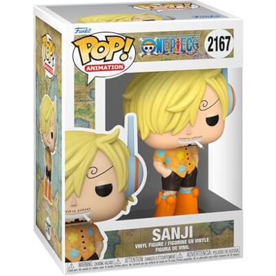Funko POP! Animation: One Piece Sanji Figura in vinile da collezione Idea regalo Prodotto ufficiale Giocattoli per bambini e adulti Modello di figura per collezionisti ed esposizione Funko POP! Animation: One Piece Sanji Figura in vinile da collezione Idea regalo Prodotto ufficiale Giocattoli per bambini e adulti Modello di figura per collezionisti ed esposizione