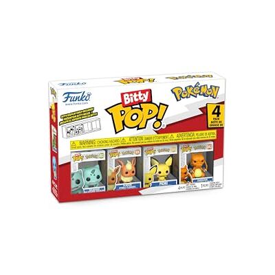 Funko Bitty POP! 4 Pack: Pokemon Bulbasaur, Flareon, Pichu, Charizard 0,9 pollici (2,2 cm) Da collezione Scaffale espositivo impilabile incluso Idea regalo Per sacchetti da festa Funko Bitty POP! 4 Pack: Pokemon Bulbasaur, Flareon, Pichu, Charizard 0,9 pollici (2,2 cm) Da collezione Scaffale espositivo impilabile incluso Idea regalo Per sacchetti da festa