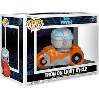 Funko Pop! Rides: Tron (1982) Tron With Cycle Figura in Vinile da Collezione Idea Regalo Merchandising Ufficiale Giocattoli per Bambini e Adulti Movies Fans Funko Pop! Rides: Tron (1982) Tron With Cycle Figura in Vinile da Collezione Idea Regalo Merchandising Ufficiale Giocattoli per Bambini e Adulti Movies Fans