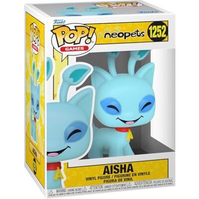 Funko POP! Games: Neopets Aisha Figura in vinile da collezione Idea regalo Prodotto ufficiale Giocattoli per bambini e adulti Modello di figura per collezionisti ed esposizione Funko POP! Games: Neopets Aisha Figura in vinile da collezione Idea regalo Prodotto ufficiale Giocattoli per bambini e adulti Modello di figura per collezionisti ed esposizione