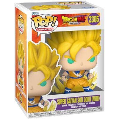 Funko POP! Animation: Dragon Ball Daima Super Saiyan Son Goku (Mini) 1 in 6 chance of receiving the rare Chase variant Styles may vary Figura in vinile da collezione Idea regalo Funko POP! Animation: Dragon Ball Daima Super Saiyan Son Goku (Mini) 1 in 6 chance of receiving the rare Chase variant Styles may vary Figura in vinile da collezione Idea regalo