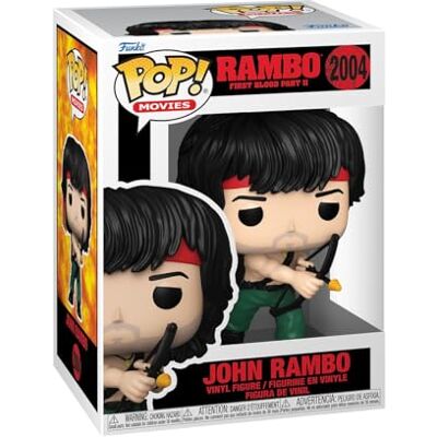 Funko POP! Movies: Rambo S2- John Rambo w/Bow Figura in vinile da collezione Idea regalo Prodotto ufficiale Giocattoli per bambini e adulti Modello di figura per collezionisti Funko POP! Movies: Rambo S2- John Rambo w/Bow Figura in vinile da collezione Idea regalo Prodotto ufficiale Giocattoli per bambini e adulti Modello di figura per collezionisti