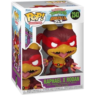 Funko POP! Animation: Godzilla x Teenage Mutant Ninja Turtles TMNT Raphael as Rodan Figura in vinile da collezione Idea regalo Prodotto ufficiale Giocattoli per bambini e adulti Funko POP! Animation: Godzilla x Teenage Mutant Ninja Turtles TMNT Raphael as Rodan Figura in vinile da collezione Idea regalo Prodotto ufficiale Giocattoli per bambini e adulti