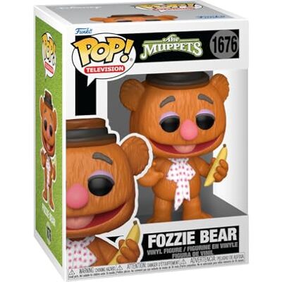 Funko POP! TV: The Muppets Fozzie Bear Figura in vinile da collezione Idea regalo Prodotto ufficiale Giocattoli per bambini e adulti Modello di figura per collezionisti ed esposizione Funko POP! TV: The Muppets Fozzie Bear Figura in vinile da collezione Idea regalo Prodotto ufficiale Giocattoli per bambini e adulti Modello di figura per collezionisti ed esposizione