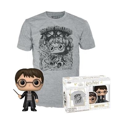 Funko Pop! & Tee: Harry Potter Flocked Small (S) T-Shirt, Maglietta Vestiti a Maniche Corte con Figura in Vinile da Collezione Idea Regalo Giocattoli per gli Adulti Uomini e Donne Funko Pop! & Tee: Harry Potter Flocked Small (S) T-Shirt, Maglietta Vestiti a Maniche Corte con Figura in Vinile da Collezione Idea Regalo Giocattoli per gli Adulti Uomini e Donne