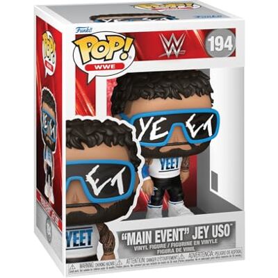 Funko POP! WWE: Jey Uso Figura in vinile da collezione Idea regalo Prodotto ufficiale Giocattoli per bambini e adulti Modello di figura per collezionisti ed esposizione Funko POP! WWE: Jey Uso Figura in vinile da collezione Idea regalo Prodotto ufficiale Giocattoli per bambini e adulti Modello di figura per collezionisti ed esposizione