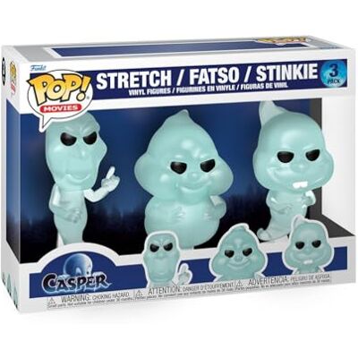 Funko Pop! Movies: Casper 30th Stinkie Ghostly Trio 3PK Casper (1995) Figura in Vinile da Collezione Idea Regalo Merchandising Ufficiale Giocattoli per Bambini e Adulti Horror Fans Funko Pop! Movies: Casper 30th Stinkie Ghostly Trio 3PK Casper (1995) Figura in Vinile da Collezione Idea Regalo Merchandising Ufficiale Giocattoli per Bambini e Adulti Horror Fans