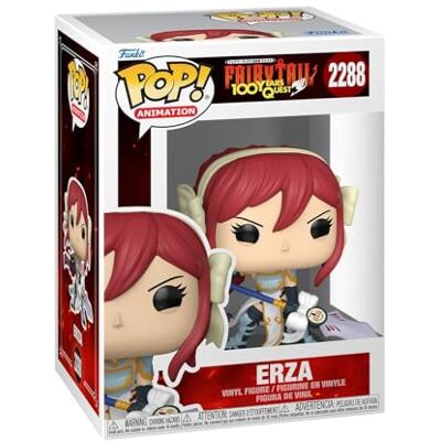 Funko POP! Animation: Fairy Tail 100 Years Quest Erza Figura in vinile da collezione Idea regalo Prodotto ufficiale Giocattoli per bambini e adulti Modello di figura per collezionisti Funko POP! Animation: Fairy Tail 100 Years Quest Erza Figura in vinile da collezione Idea regalo Prodotto ufficiale Giocattoli per bambini e adulti Modello di figura per collezionisti