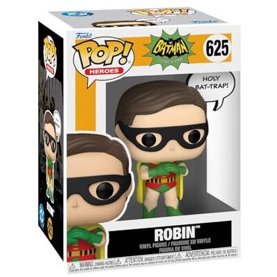 Funko POP! Sayings: Batman 1966 Robin Figura in vinile da collezione Idea regalo Prodotto ufficiale Giocattoli per bambini e adulti Modello di figura per collezionisti ed esposizione Funko POP! Sayings: Batman 1966 Robin Figura in vinile da collezione Idea regalo Prodotto ufficiale Giocattoli per bambini e adulti Modello di figura per collezionisti ed esposizione