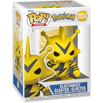 Funko POP Games: Pokemon Electabuzz Figura in vinile da collezione Idea regalo Prodotto ufficiale Giocattoli per bambini e adulti Modello di figura per collezionisti ed esposizione Funko POP Games: Pokemon Electabuzz Figura in vinile da collezione Idea regalo Prodotto ufficiale Giocattoli per bambini e adulti Modello di figura per collezionisti ed esposizione