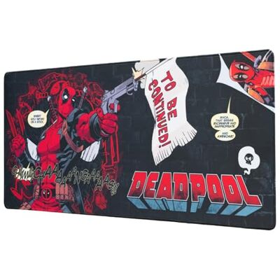 Grupo Erik Marvel Deadpool Tappetino Mouse XXL 80x35 cm Mousepad Grupo Erik Marvel Deadpool Tappetino Mouse XXL 80x35 cm Mousepad