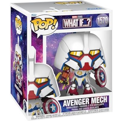 Funko Pop! Super: What If Super Mech Marvel- Figura in Vinile da Collezione Idea Regalo Merchandising Ufficiale Giocattoli per Bambini e Adulti Superheroes Fans Funko Pop! Super: What If Super Mech Marvel- Figura in Vinile da Collezione Idea Regalo Merchandising Ufficiale Giocattoli per Bambini e Adulti Superheroes Fans