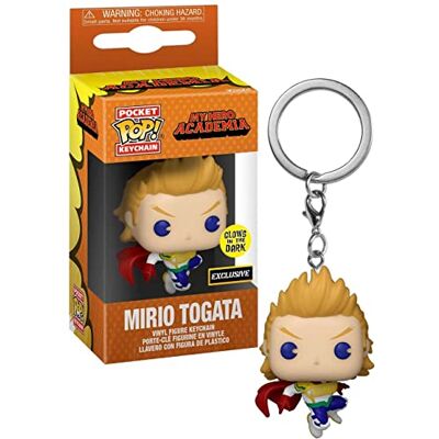 Funko Pocket Pop! My Hero Academia Animation Mirio Togata Glow-in-The-Dark Key Chain Hot Topic Exclusive Funko Pocket Pop! My Hero Academia Animation Mirio Togata Glow-in-The-Dark Key Chain Hot Topic Exclusive