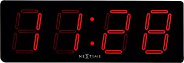 NEXTIME Big Digital Orologio da Parete, Plastic, Nero, 51.5cm x 18.0cm