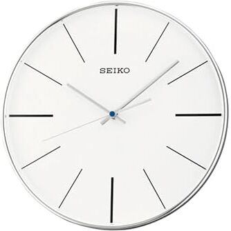 Seiko Orologio da parete Unisex, bianco, rund