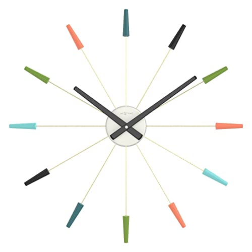 NEXTIME Plug Inn Orologio da Parete, Multicolore, 58 cm