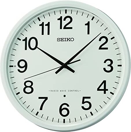 Seiko Orologio da parete in plastica bianca