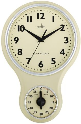 Acctim Kitchen Time, Orologio da Parete, Color Crema