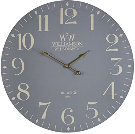 PREMIER Housewares PREM- Orologio da Parete, PVC, Grigio, 60x5x60 cm