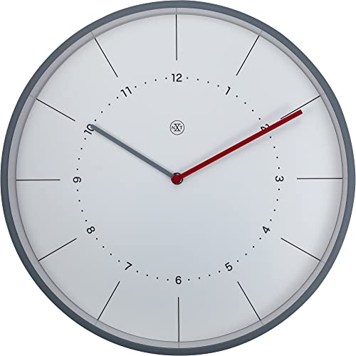 NEXTIME Chester Orologio da Parete, Bianco, 40 cm