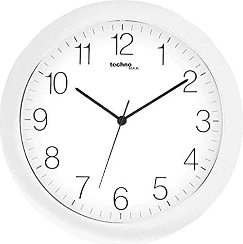 TechnoLine WT 7000 Weiss Orologio da Parete, Bianco, 30x3x30 cm