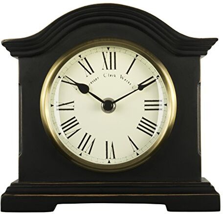 Towcester Clock Works Co. Acctim  Falkenburg, Orologio da Tavolo, Colore Nero