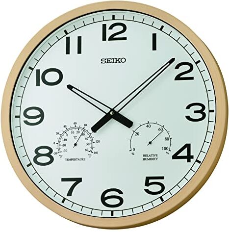 Seiko Orologio da parete in plastica beige