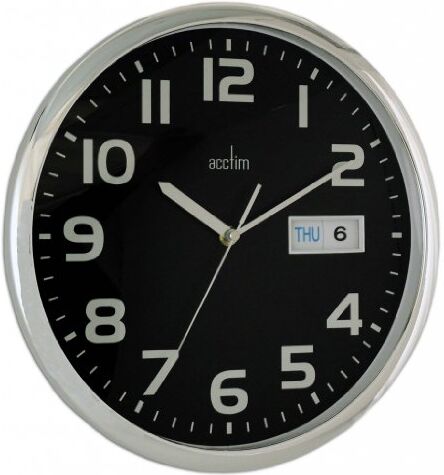 Acctim Orologio da Parete, Nero, 32 cm