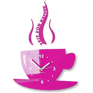 FLEXISTYLE Orologio da Parete Rosa - Decorazione 3D Romana FLEXISTYLE Orologio da Parete Rosa - Decorazione 3D Romana