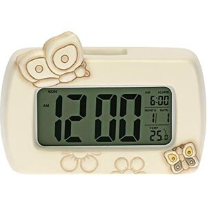 THUN Orologio Digitale con Farfalle e Fiori Linea Elegance Accessori e Decorazioni Casa Ceramica, Meccanismo Digitale 16x5,5x11,6 cm h THUN Orologio Digitale con Farfalle e Fiori Linea Elegance Accessori e Decorazioni Casa Ceramica, Meccanismo Digitale 16x5,5x11,6 cm h