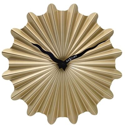 NEXTIME Orologio da parete, 40 cm, silenzioso, oro-metallo NEXTIME Orologio da parete, 40 cm, silenzioso, oro-metallo