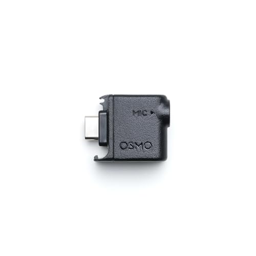 DJI Adattatore audio da 3,5 mm per Osmo Action, Compatibilità: Osmo Action 4