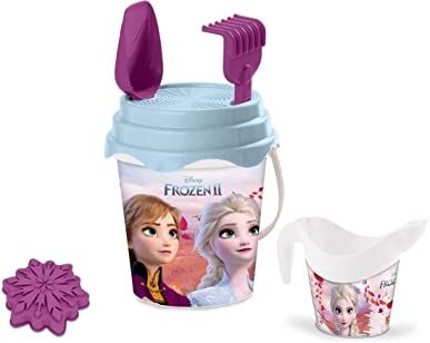 Mondo Toys Disney Frozen II Bucket Set, Set Mare Renew Toys con Secchiello, Paletta, Rastrello, Setaccio, Formina, Annaffiatoio Inclusi,