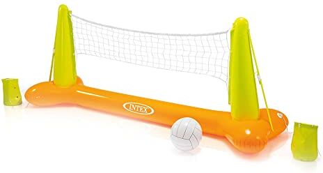 Intex Pool Volleyball Game Set 56508NP, Quadrato, Arancione/Verde, da 6 anni a 99 anni