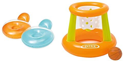 Intex 58889EU Poltrona Frost, Colori Assortiti, Multicolore, 137x122 cm & 58504NP Floating Hoop Game