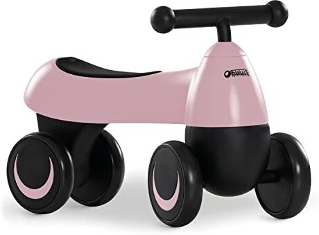 Hauck Baby Scooter 1st Ride Four Bici Senza Pedali 18 Mesi fino a 25 kg Balance Bike con 4 Ruote EVA e Manubrio Antiscivolo Bicicletta Senza Pedali, Ergonomica, Antiribaltamento Rosa