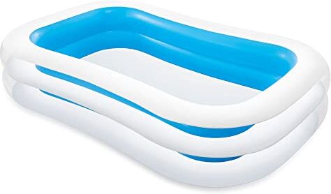 Intex 56483 Piscina Rettangolare Family, Colori assortiti, 262 x 175 x 56 cm