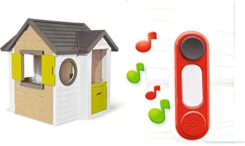 Smoby Casetta My New House, 7600810406, 2 Anni, Completamente Personalizzabile & Modulo Campanello Elettronico, 7600810912, 2 Anni