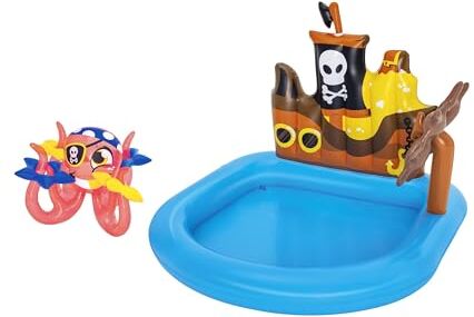 Bestway -3 Piscinetta per Bambini Nave Pirati, 2 Anni+