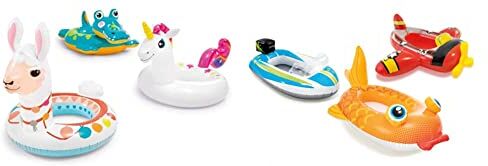 Intex Big Inflatable Animal Swim Ring Assorted Styles & 59380, Canottini, Modelli e Colori Assortiti