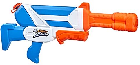 Hasbro Nerf Super Soaker, soaker Twister, 2 getti d'acqua incrociati, lancio con azione a pompa, divertimento ad acqua all'aperto