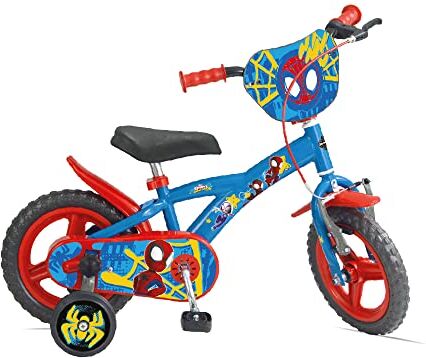 Huffy , Bicicletta 12 pollici Disney Spidey Baby-Boys, Blu, One size