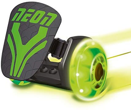 Mondo Toys Neon Street Rollers Rotelle da scarpa rulli a Due Ruote per i Tuoi Tacchi W Light up Ruote LED Misura Regolabile portata fino a 50 kg colore verde