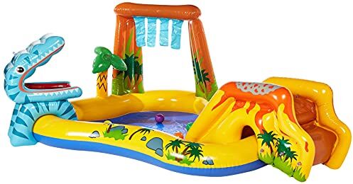 Intex PISCINA GONFIABILE Ovale Multicolore DINOSAURO art.