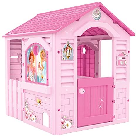 Chicos Casetta per Bambini Pink Princess, Adatta per Interni ed Esterni, Include Adesivi per Decorarla, Realizzata in Plastica Resistente e Durevole, Colore Rosa,